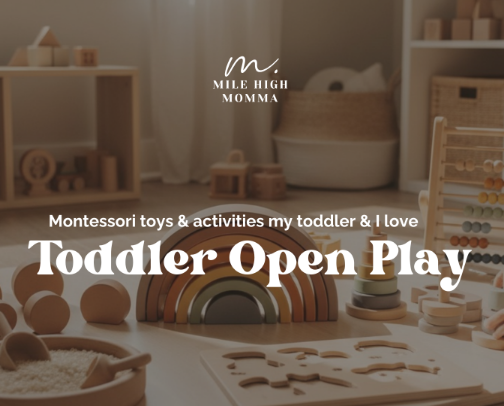 Open Play Toddler Toys cover photo collage