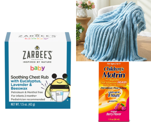 Snuggles & Care: Kid Sick Day Essentials cover photo collage