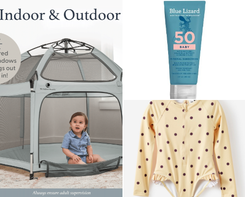 Beach Day Baby Essentials cover photo collage