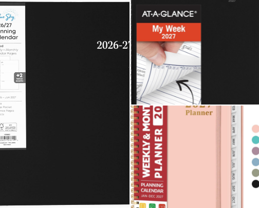 Best Planners on Amazon: Daily Weekly Academic Planner for College Students cover photo collage