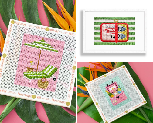 Spring Needlepoint Studio cover photo collage