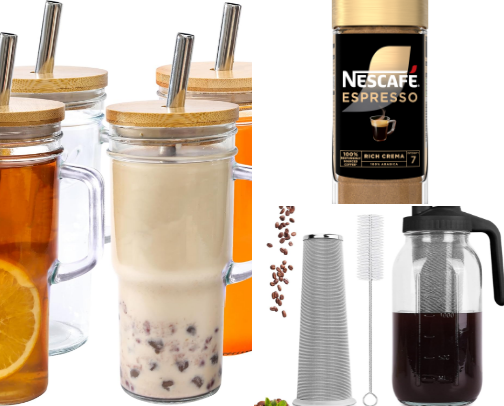 My Morning Coffee Routine ☕ cover photo collage