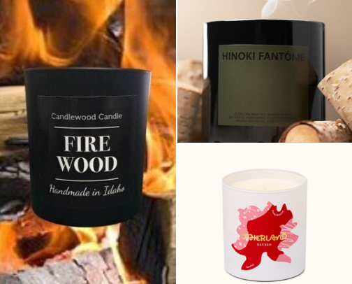 Candles and Self-Care I Light Up When My Brain Won't Calm Down cover photo collage