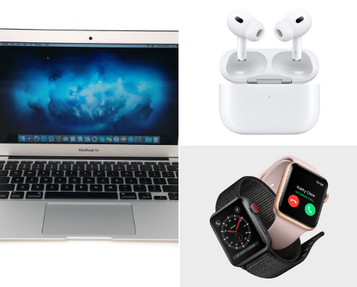 Tech products cover photo collage
