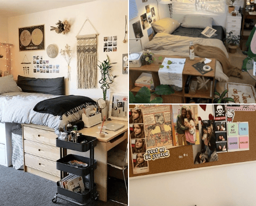 dorm room decoration cover photo collage