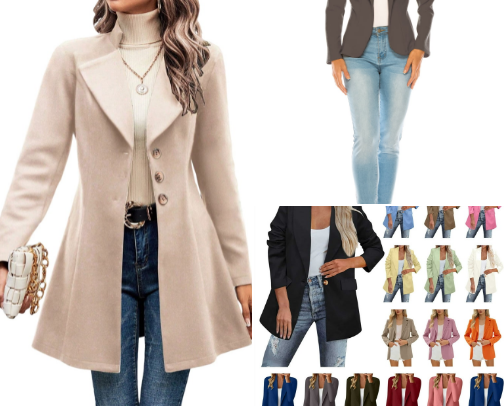 💜"Elevate Your Look, Embrace Your Glow":Coats and Blazzer i Adore💜 cover photo collage