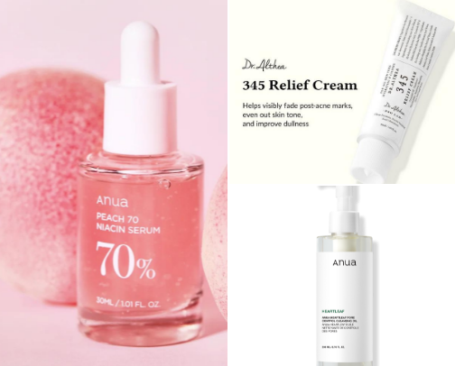 My skincare products that cleared my skin from pimples and acne forever✨🌱 cover photo collage