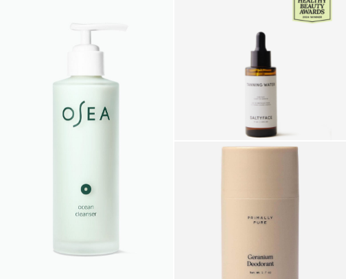My favorite non-toxic beauty recs as a chronically ill girl with acne prone skin cover photo collage