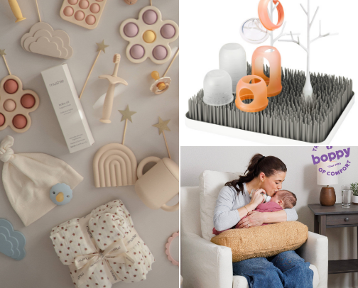 New Mom Must-Haves: Baby Essentials + Postpartum Favorites cover photo collage