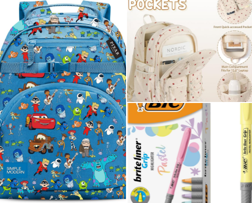Back to school cover photo collage
