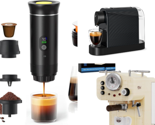 Espresso machine ☕️ cover photo collage