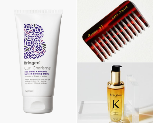 wavy hair care cover photo collage