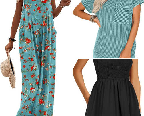 Summer dresses cover photo collage