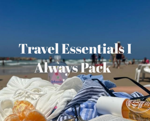 Travel Essentials I Always Pack cover photo collage