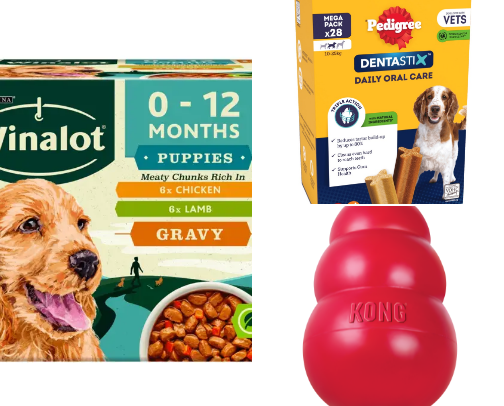 Favourite dog foods and treats for your fur babies cover photo collage