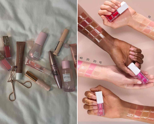 Makeup and skincare recs for all skin types🎀💆🏻‍♀️ cover photo collage