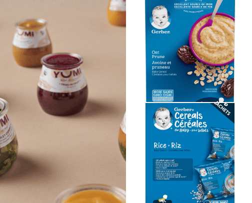 Baby food cover photo collage