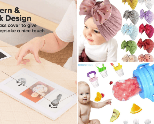 Baby items cover photo collage