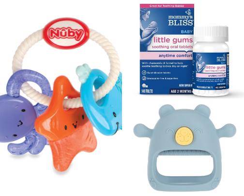Teething Must Haves for New Moms cover photo collage