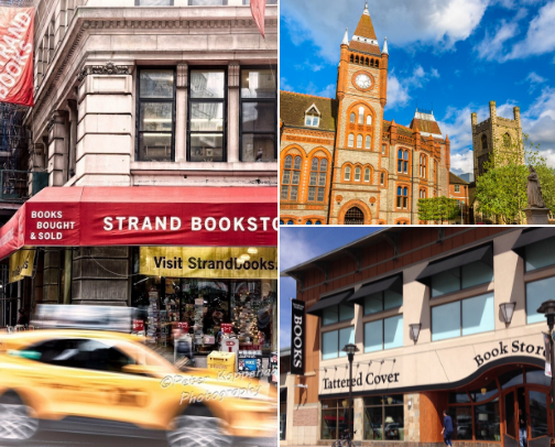 📚 America's Most Beautiful Independent Bookstores cover photo collage