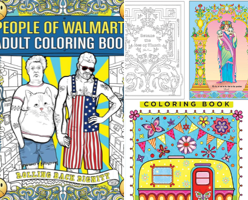 My Favorite Adult Coloring Books and Coloring Pencils cover photo collage