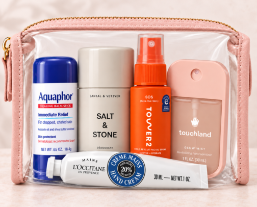 Cross-Country Flight Essentials: What’s Always in My Carry-On cover photo collage