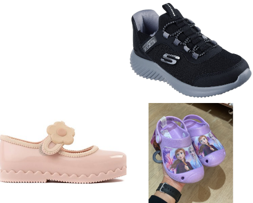 Shoes for kids cover photo collage