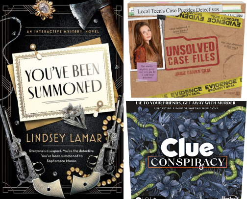 Puzzles & Mysteries for the Aspiring Detective cover photo collage