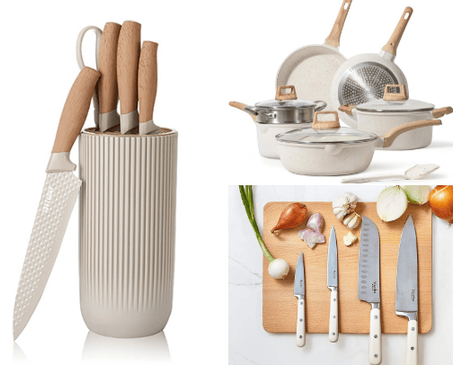 Neutral Kitchen Items cover photo collage