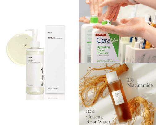 My current skincare cover photo collage