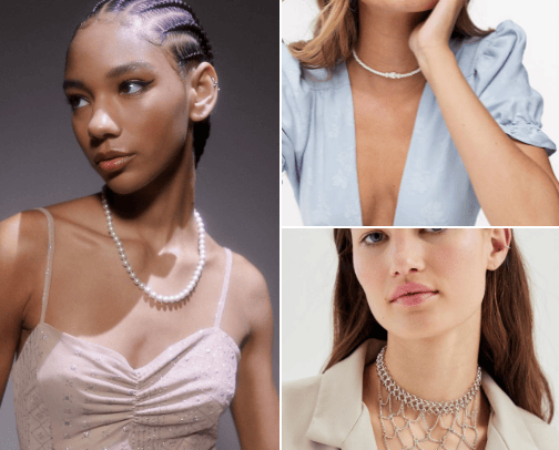 Necklaces cover photo collage