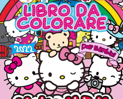 Libro da colorare cover photo collage