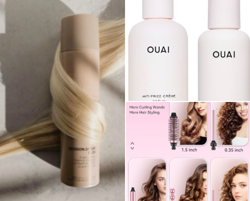 The best styling products I use as someone who loves to do hair ✨ 💇🏽‍♀️ cover photo collage