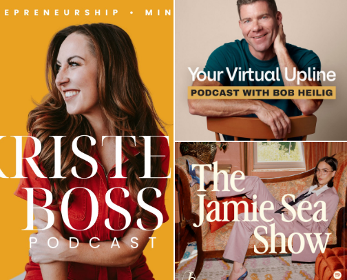 Podcasts & Voices That Made Me Feel Less Alone cover photo collage