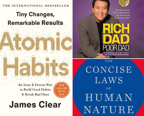 Life Changing Books 📚 cover photo collage