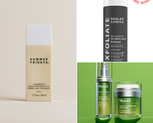 SKINCARE I CAN’T LIVE WITHOUT cover photo collage