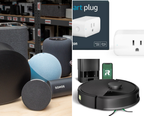 Home devices cover photo collage