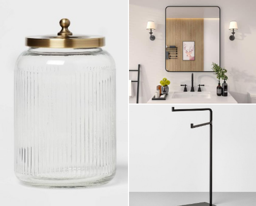 Modern Bathroom Refresh: Simple Target & Home Depot Finds That Instantly Upgrade Your Space cover photo collage