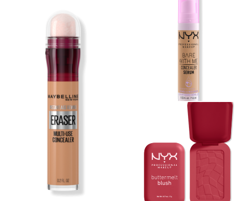 drugstore makeup favorites cover photo collage