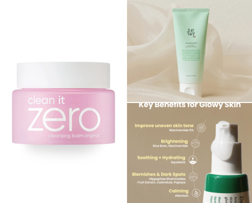 My daily skincare cover photo collage