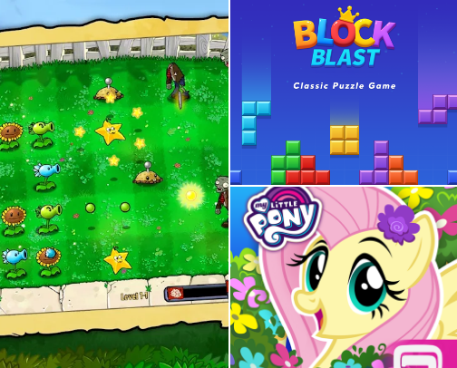 Games I've been enjoying for a long time now cover photo collage