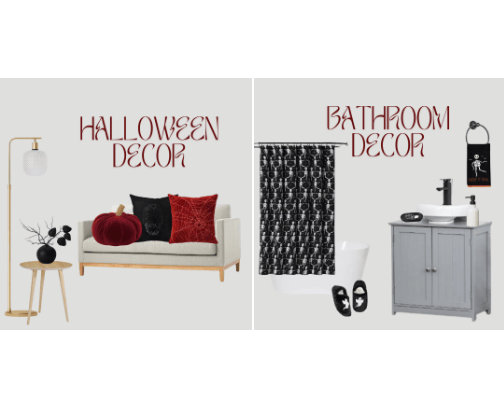 👻2 Halloween interior decorations for your home cover photo collage