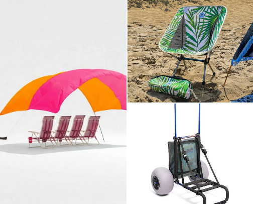 Beach essentials cover photo collage