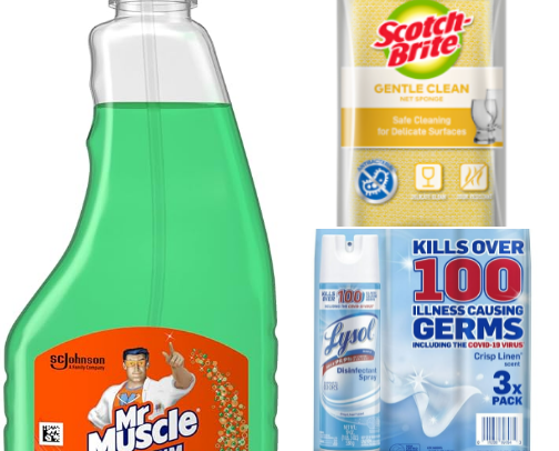 home cleaning equipment essentials cover photo collage