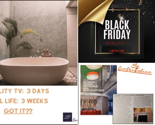 Interior Design cover photo collage