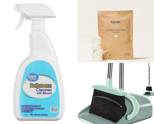 Must have cleaning supplies cover photo collage