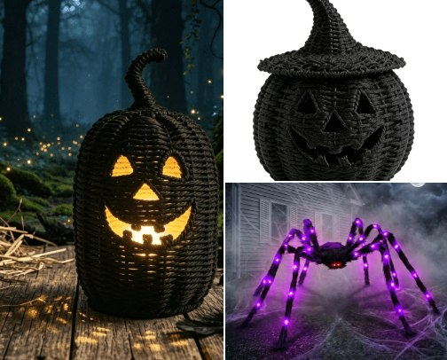 Halloween decor cover photo collage