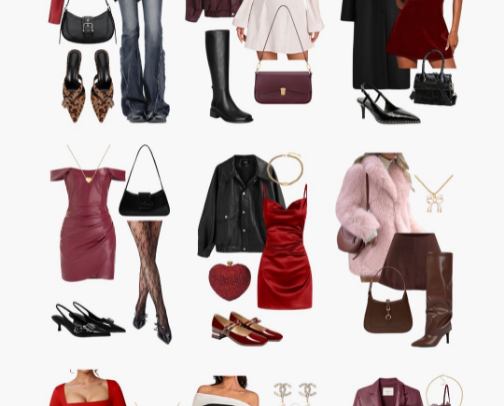 It Girl Valentines Outfits cover photo collage