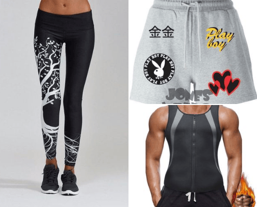 Gym wears cover photo collage