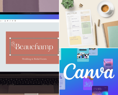 Canva /free graphic design software cover photo collage